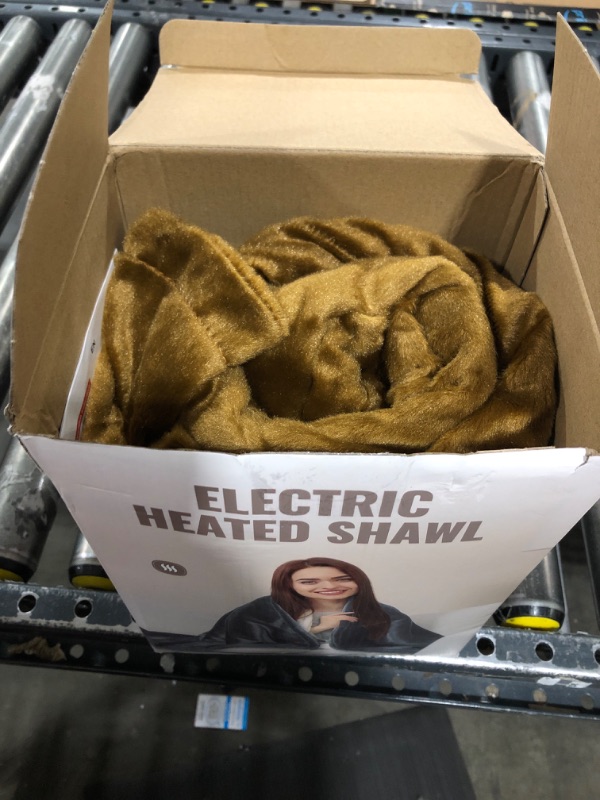 Photo 1 of Heated Blanket Battery Operated, Electric Heated Car Blanket with Car Charger, USB Heating Blanket Throw Portable, Wearable Heating Blanket for Camping and Office, Brown (Battery is Not Included)