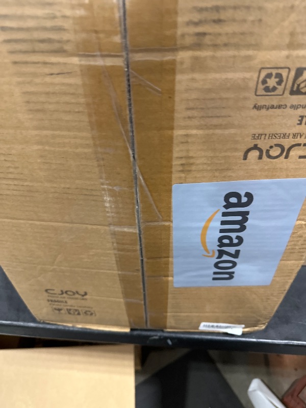 Photo 1 of CJOY 52'' Flush Mount Ceiling Fan with Lights, Low Profile Ceiling Fans with Lights and Remote, 6 Speeds Quiet Reversible DC, 3CCT Dimmable, Outdoor Ceiling Fans for Patios Bedroom Living Room