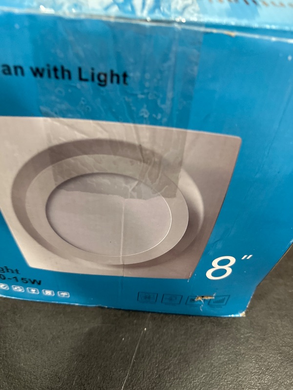 Photo 1 of Yopmb Bathroom Exhaust Fan with LED Light ?Square Ceiling Mount Quiet Exhaust Fan for Shower/Bathroom/Office/Home/Restroom?1.0Sone 110 CFM 110V 4" Duct, White
