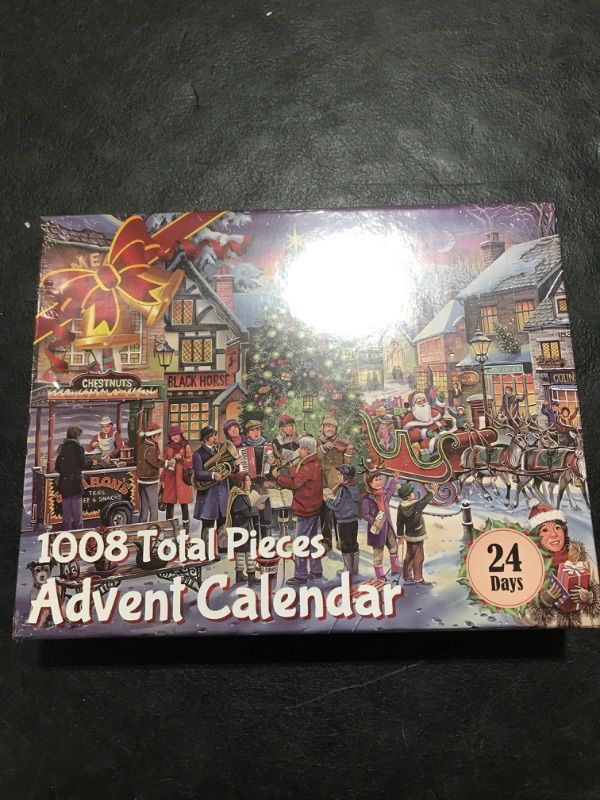 Photo 1 of Advent Calendar Puzzle 2024 Adult Kids, 1008Pcs Jigsaw Puzzles Christmas Advent Calendar 2024 for 24 Day Christmas Countdown Advent Calendar 2024 Christmas Holiday Gifts for Mom Women Teens Girls Boys