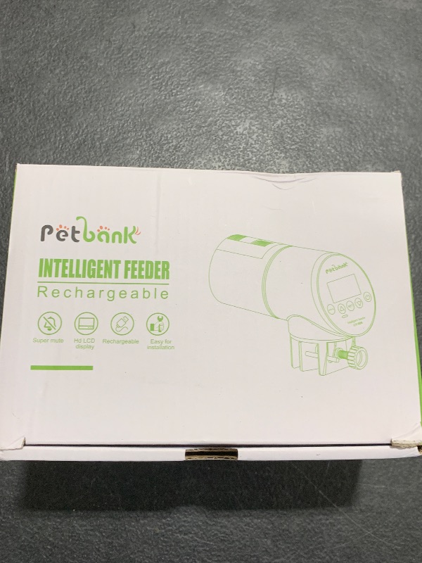 Photo 1 of Automatic Fish Feeder - Rechargeable Timer Fish Feeder with USB Charger Cable, Fish Food Dispenser for Aquarium or Fish Tank