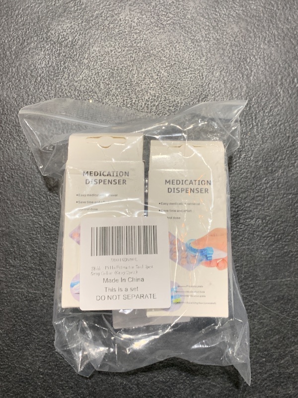 Photo 1 of Pill Popper for Blister Pack Tablets Pills Taker Easy & Quick Tablet Remover from Blister Packs Japan Designed Medicine Accessory Pill Punch Extractor 2pcs Gray Color