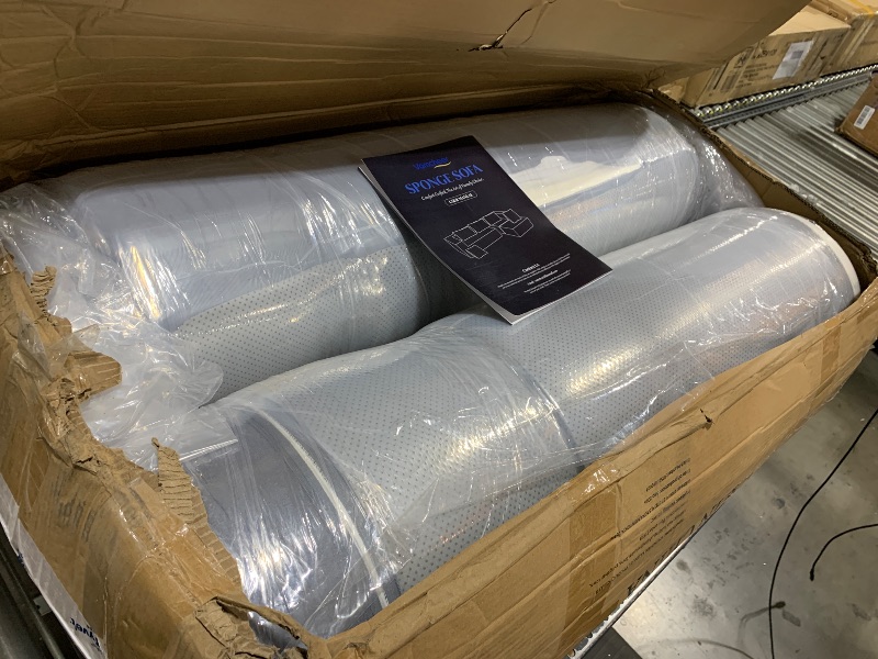 Photo 1 of Vamcheer Modular Sectional Sofa with Chaise, Modern L Shaped Cloud Couch with Deep Seat, Sectional Couches for Living Room, Apartment, Office, No Assembly Required, Grey, UNKNOWN IF MISSING OTHER BOXES IN SET