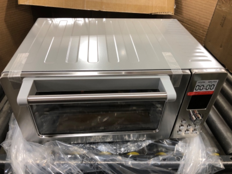 Photo 1 of Nuwave Bravo Pro Smart 21QT Toaster Oven Air Fryer Combo, Convection Oven Countertop, 12 functions all in 1, with even & quick crisp technology, 50-450°F, 1800W, Stainless Steel