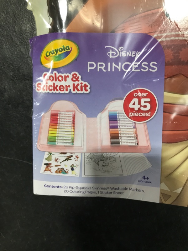 Photo 1 of Crayola Disney Princess Color & Activity Set, 20 Disney Princess Coloring Book Pages, Princess Stickers, Gift for Girls & Boys