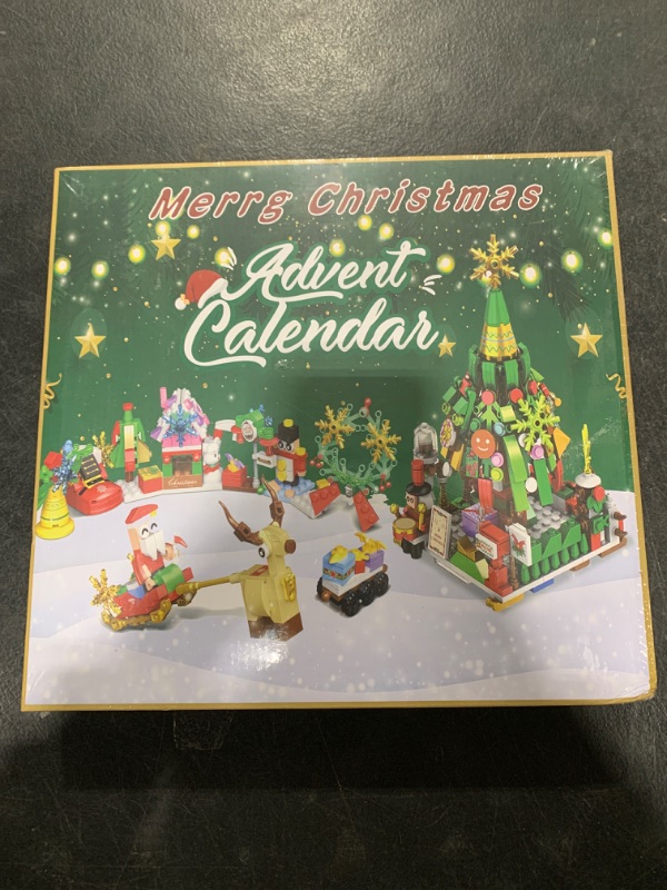 Photo 2 of Advent Calendar 2024, 24 Days Christmas Countdown Advent Calendar, 24 Boxes of 12-in-1 Christmas Tree and Street Building Blocks Set for Kids Teens Boys Girls Women Men Ideas