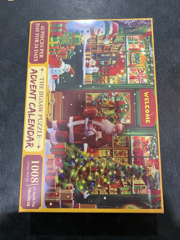 Puzzle Advent Calendar 2024, 1008 Pieces for Adult Christmas Jigsaw