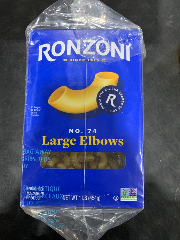 Ronzoni Large Elbows Enriched Macaroni Non GMO 16 Oz. - Pack of 2 (32 ...