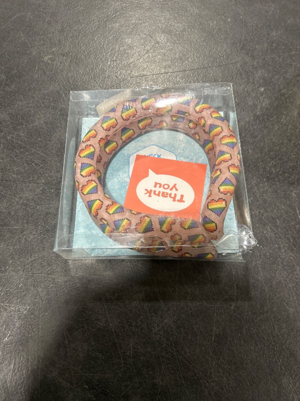 Photo 1 of Neck Cooling Tube, Speed Cooler, Wearable Cooling Neck Wraps, Reusable Neck Cooler, Heat Cooling Cold Pack, Summer Heat Relief for Hot Flashes and Fever, 2pcs (Love Rainbow-Pink)