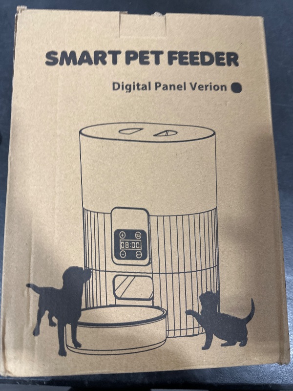 Photo 2 of Automatic Cat Feeder, WiFi Pet Feeder for cat/Dog Compatible with Alexa & Echo, 15 Cup Timed Cat Food Dispenser for Remote Feeding, up to 10 Meals Per Day with APP Control