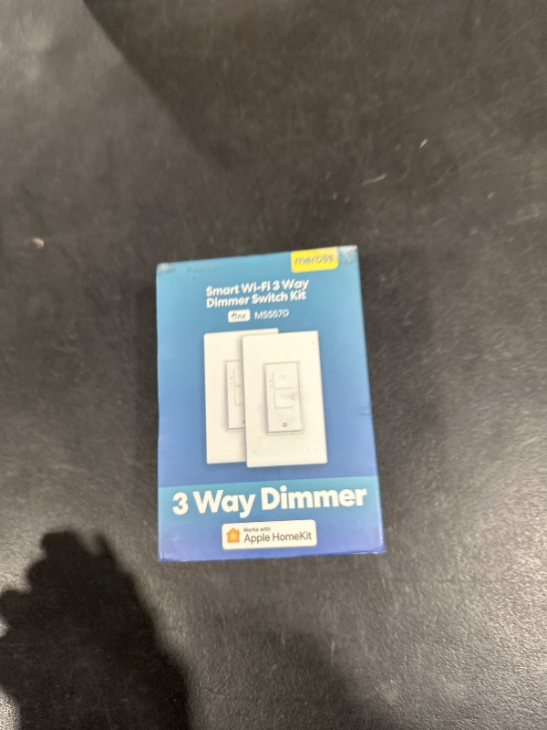 Photo 1 of meross 3 Way Smart Dimmer Switch Kit, 3 Way Dimmable Smart Switch Supports Apple Home, Alexa, Google Assistant & SmartThings, 2.4GHz Wi-Fi Light Switch, Neutral Wire Required, Remote Control Schedule