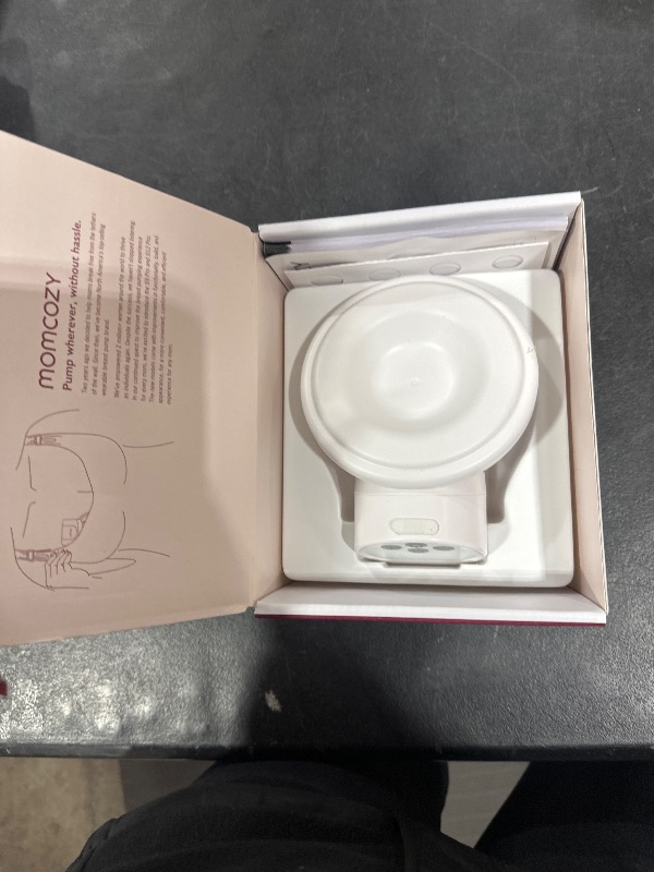 Photo 2 of Momcozy Breast Pump S12 Pro Hands-Free, Wearable & Wireless Pump with Soft Double-Sealed Flange, 3 Modes & 9 Levels Double Electric Pump Portable, Smart Display, 24mm, 1 Pack, White