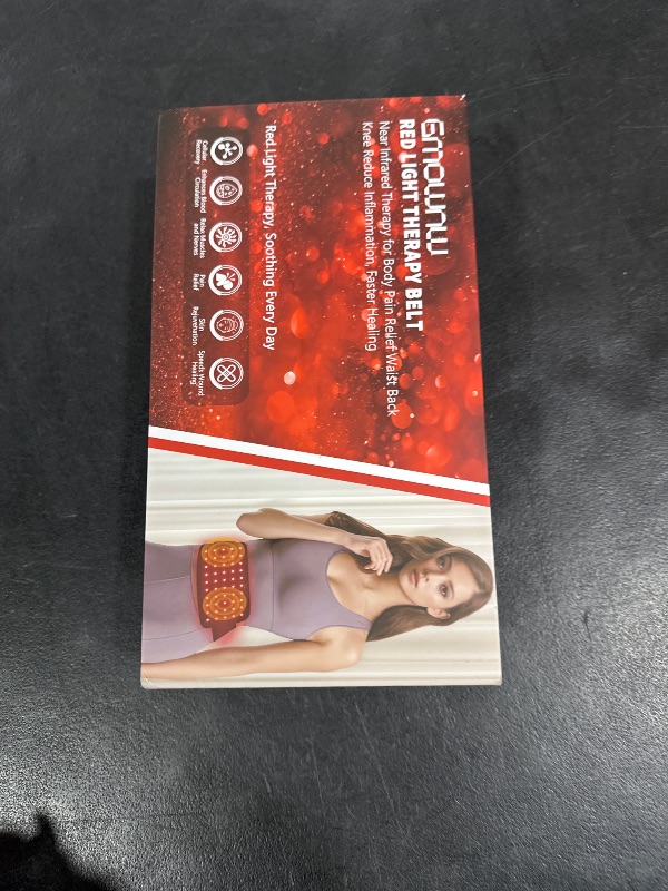 Photo 1 of Red Light Therapy Belt, Infrared Light Therapy for Body, Wearable Wrap with Timer for Back Shoulder Waist Muscle Pain Relief, Improve Joint Inflammation, Red Light Therapy for Body