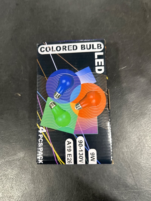 Photo 1 of U4GLORY LED Red Color Light Bulb - A19 E26 Base Red Bulbs, 9W (60W Equivalent) Red Light Bulbs, Red LED Bulb Suitable for Outdoor, Indoor, Bedroom, Party Decoration, Porch, Christmas, 4 Pack