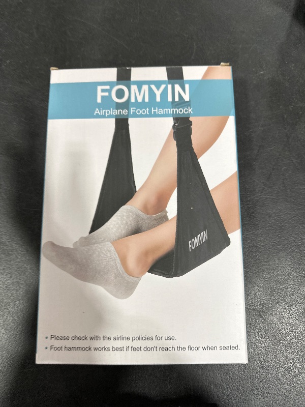 Photo 1 of Airplane Footrest with No Feet Clashing Support Design, Portable Travel Foot Hammock to Relax Your Feet, Memory Foam Plane Foot Rest to Relieve Feet Soreness - Long Flights Essentials