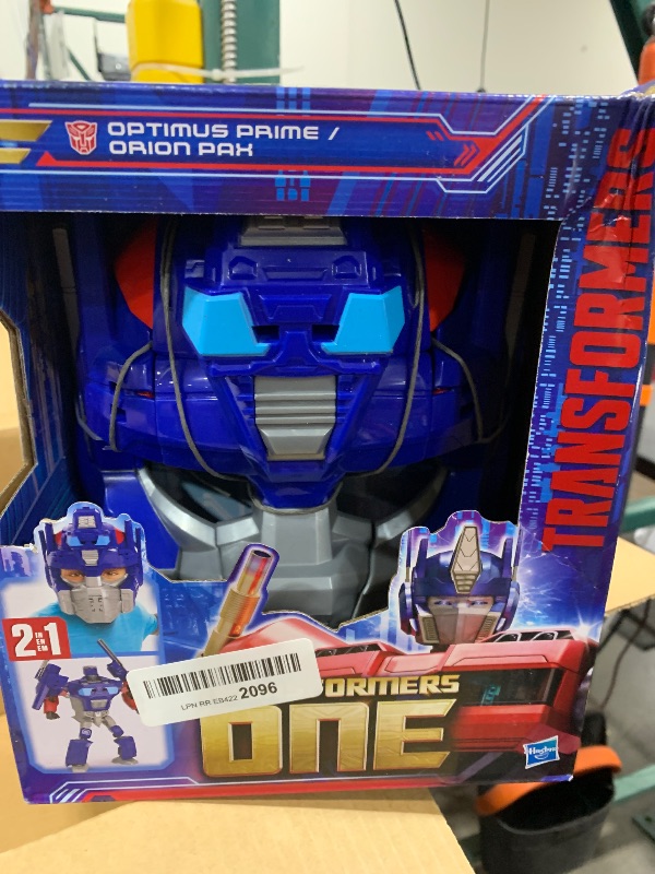 Photo 1 of Transformers One 2 in 1 Optimus Prime (Orion Pax) 9.9 Inch Robot Action Figure, Converts to Mask, Interactive Toys for Boys and Girls Ages 6 and Up