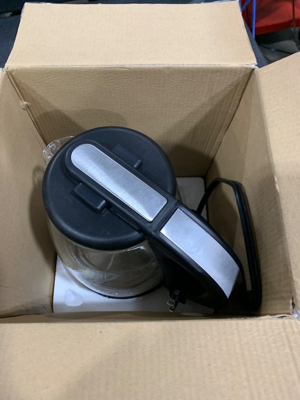 Photo 1 of Hamilton Beach 1.7L Electric Kettle, Water Boiler & Heater, LED Indicator, Built-In Mesh Filter, Auto-Shutoff & Boil-Dry Protection, Cordless Serving, Clear Glass (40864)