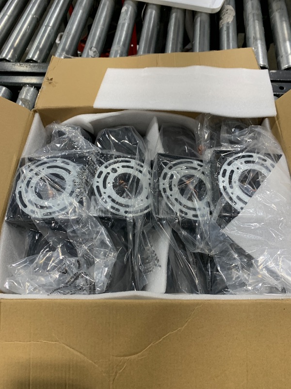 Photo 1 of DAKAFUL Outdoor Wall Lights 4Pack, Integrated LED Cylinder Up Down Lights, 12W 2700K Aluminum Exterior Wall Light, Outdoor Light Fixture for Porch Patio Door.(Matte Black)