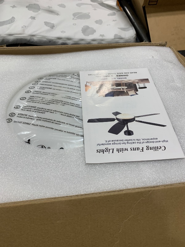 Photo 1 of MADSHNE 52 Inch Ceiling Fans with Lights and Remote,Black Outdoor Ceiling Fans with Dimmable 3 Colors 6 Speeds, Reversible Noiseless DC Motor,Modern LED Ceiling Fans for Living Room Patio Kitchen