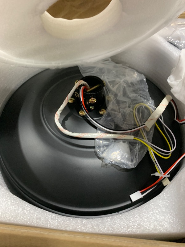 Photo 1 of MADSHNE 52 Inch Ceiling Fans with Lights and Remote,Black Outdoor Ceiling Fans with Dimmable 3 Colors 6 Speeds, Reversible Noiseless DC Motor,Modern LED Ceiling Fans for Living Room Patio Kitchen