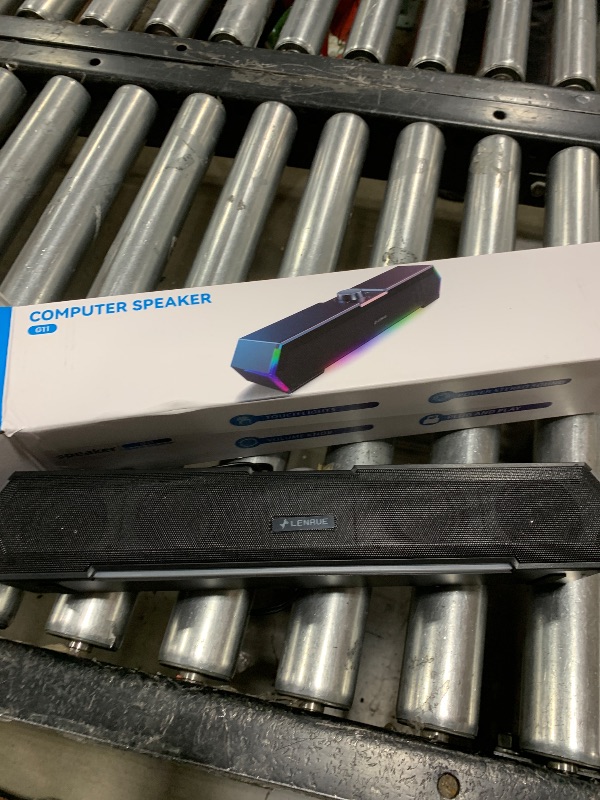 Photo 1 of LENRUE G11 Computer Speakers for Desktop, Touch Lights PC Speakers with Surge Clear Sound, USB C/USB Powered for Computer Desktop PC Laptop Monitor