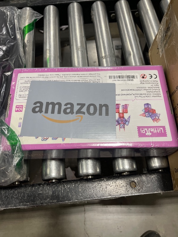 Photo 1 of Little Pi 104pcs Frozen Princess Castle Magnetic Tiles Building Blocks - 3D Diamond Blocks, STEM Educational Toddler Toys for Pretend Play, 4 Year Old Girl Birthday Gifts Kids Ages 3 5 6 7 8 - Pink