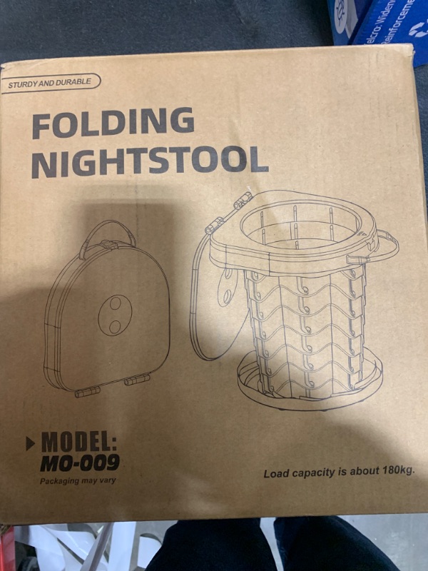 Photo 1 of KPR Upgrade Retractable Portable Toilet Camping Toilet Lightweight and Height Adjustable Folding Travel Toilet Portable Potty for Adults Kids, Perfect for Travel,Camp,Car,Emergency Use