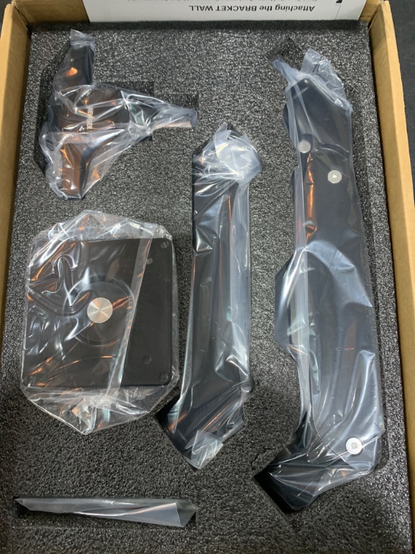 Photo 1 of Heavy Duty Aluminum Single Gas Spring Monitor Arm Suit for Flat/Ultrawide/Cruved Monitor 34-49 inch and New 57 inches Screen Weight Capacity up to 44lbs?Black