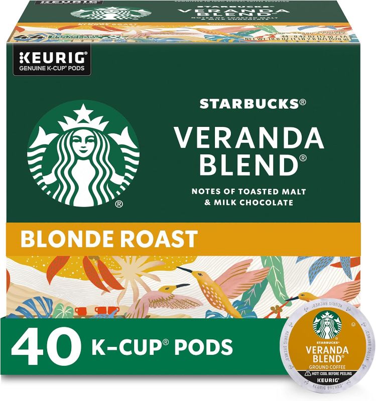 Photo 1 of 
Starbucks Light Roast K-Cup Coffee Pods — Veranda for Keurig Brewers — 1 box (40 pods)