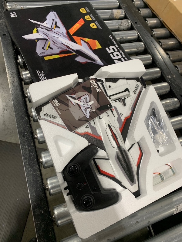 Photo 1 of DEERC Future RC Plane 4 Channel Remote Control Airplane with LED Lights Easy to Fly Aerobatic Aircraft Toys,2.4GHz 6-axis Gyro Stabilizer RTF Glider Aircraft Plane Jet for Adults Kids Beginners Boys