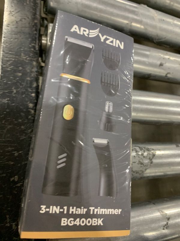 Photo 1 of AREYZIN Body Hair Trimmer for Men Bikini Trimmer for Women Pubic Hair Removal Body Groomer Kit Electric Shavers for Arms Leg Hair, Nose Hair Trimmer, Rechargeable,IPX7 Waterproof,Black