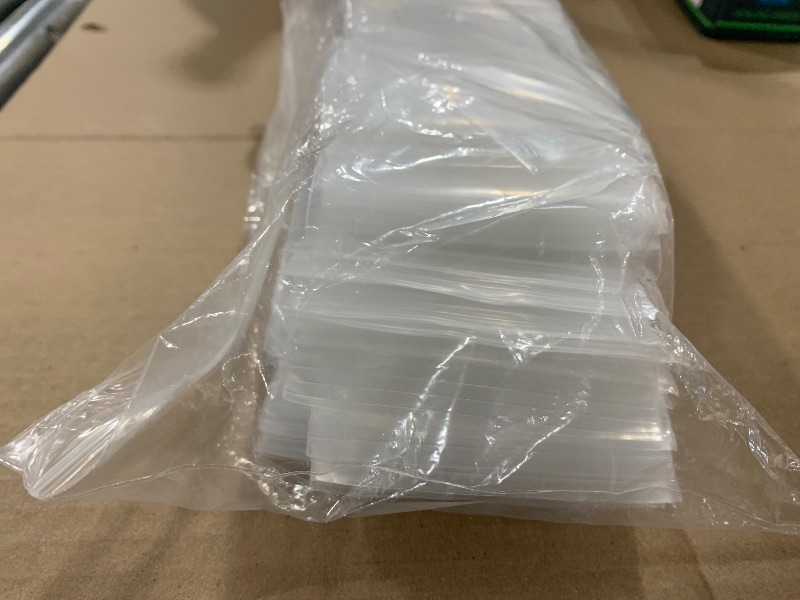 Photo 1 of Spartan Industrial - 200 Count - 3” X 4” (4 Mil Heavy Duty) Thick Clear Plastic Reclosable Zip Poly Bags with Resealable Lock Seal Zipper - Durable