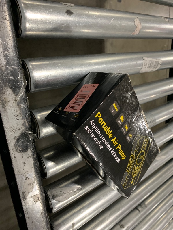 Photo 1 of Tire Inflator Portable Air Compressor, 200PSI & 4X Faster Portable Tire Inflator for Car, Accurate Tire Pressure Gauge,Air Pump for Car Tires, Electric Bike, Soccer Ball, Exercise Ball(Yellow)