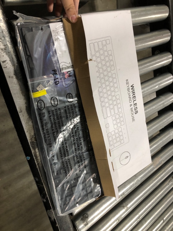 Photo 1 of Wireless Keyboard and Mouse, Trueque Silent 2.4GHz Cordless Full Size USB Mouse Combo, Long Battery Life, Lag-Free for Computer, Laptop, PC, Windows, Mac, Chrome OS (Black)