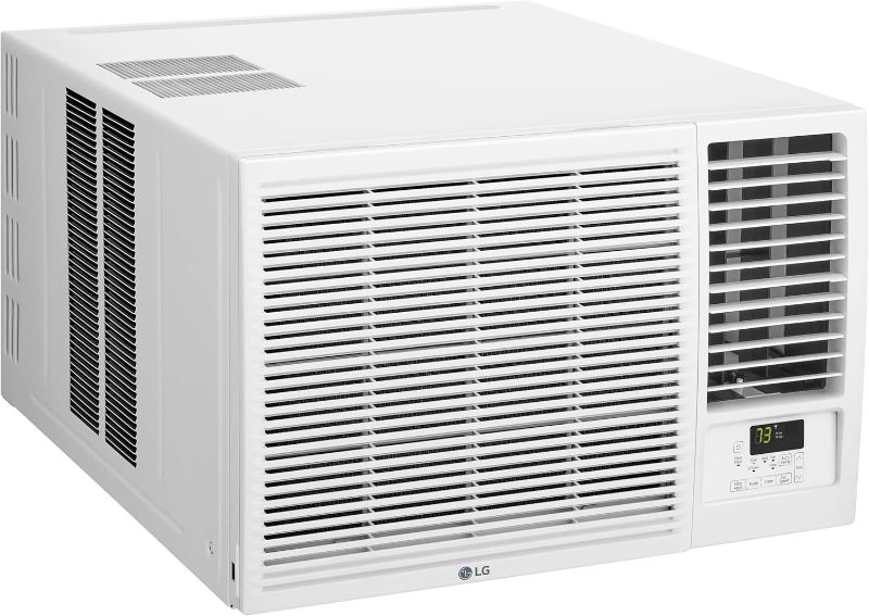 Photo 1 of LG 18,000 BTU Window Air Conditioner with Heat, 230/208V, Cools 1,000 Sq.Ft. for Bedroom, Living Room, Basement, Apartment, with Remote, 2 Speeds, 24-Hour Timer, White