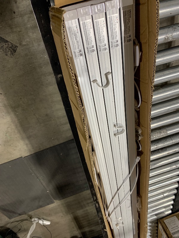 Photo 1 of ONLYLUX 8ft LED Shop Light - 90W 12000lm 5000K, 8 Foot Led Shop Light Fixture, V Shape Bulbs for Garage, 8 ft Led Lights, Plug and Play (10 PacA