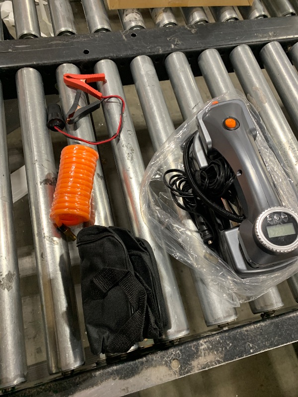 Photo 1 of AVID POWER 12V DC Portable Air Compressor, Dual Cylinders Tire Inflator for Fast Inflation, Auto Shut-Off Tire Pump with Digital Pressure Gauge, LED Light, Car Air Pump for Tires