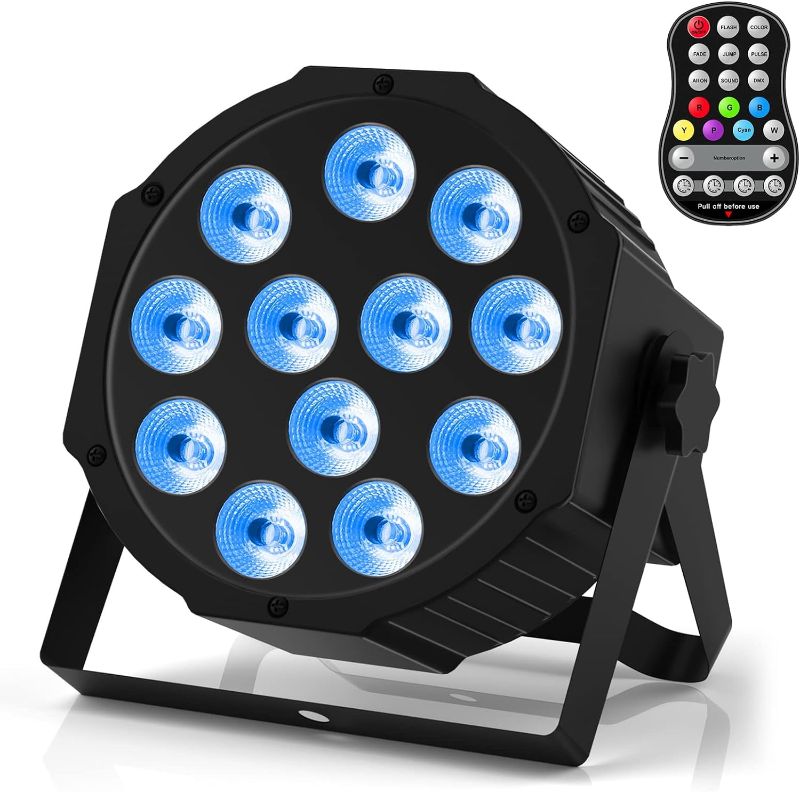 Photo 1 of Rechargeable Par Lights RGBW 4-in-1 LED Uplights with Remote & DMX Control for Party Event 1 Pack