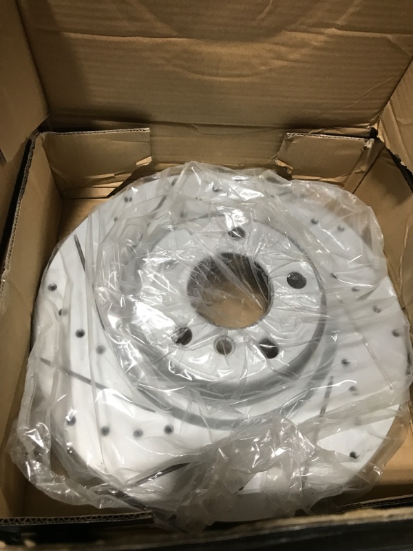 Photo 1 of R1 Concepts Front Rear Brake Rotor Kit |Brake Rotors| Brake Disc |Drilled and Slotted WBPN2-48007