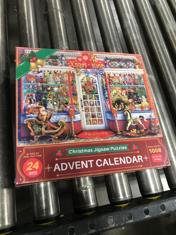 Photo 1 of Ciesa Advent Calendar 2024 Christmas Jigsaw Puzzle - Christmas Emporium, 24 Parts - 1008 Pieces Puzzles Countdown to Christmas, Christmas Gifts for Adults and Kids, Home Decoration 27.5in x 19.7in