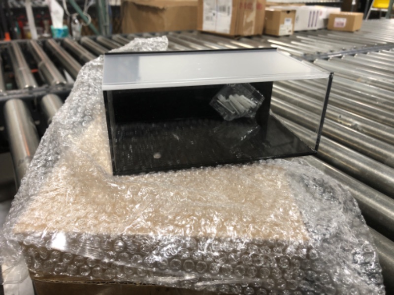 Photo 1 of Baseball Display Case Acrylic Shadow Box Freestanding UV Protection Clear Baseball Holder with Removable Stand and Wall Mount for Autograph Collector Tennis Balls