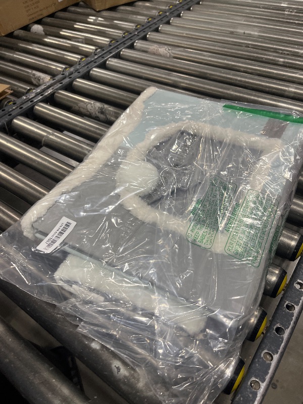 Photo 1 of Bedsure Cat Beds for Indoor Cats - Large Cat Cave for Pet Cat House with Fluffy Ball Hanging and Scratch Pad, Foldable Cat Hideaway,16.5x16.5x13 inches, Arctic Blue