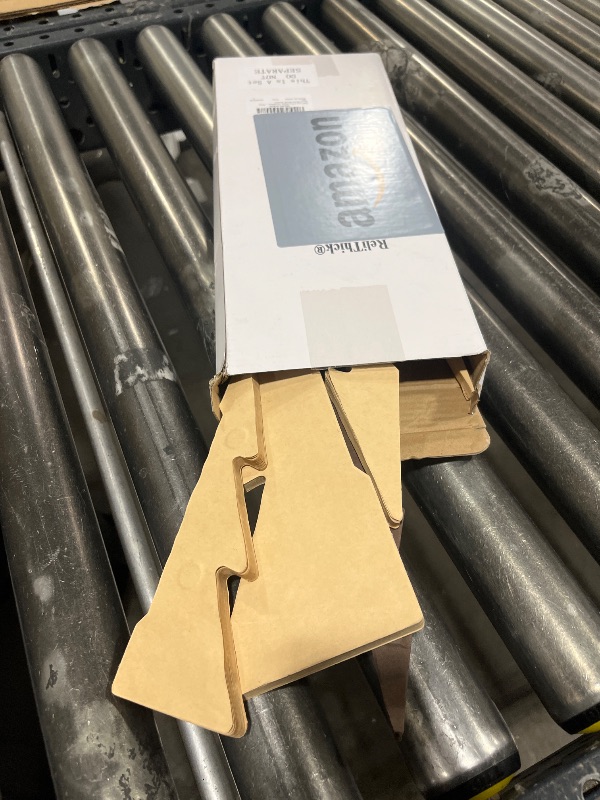 Photo 1 of ReliThick 6 Pcs Paper Christmas Tree Decor 3D Honeycomb Trees Table Centerpiece for Modern Christmas Mantel Decorations Home Xmas Holiday Party Decorations (White, Brown)