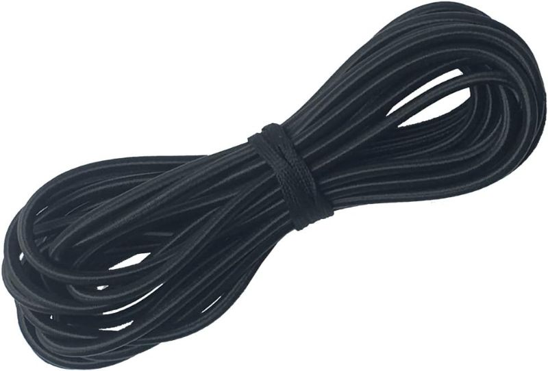 Photo 2 of 1/8" x 25' Bungee Shock Cord - Elastic Nylon Cords Kayak Stretch String Rope & Tie Down Trailer Strap, Marine Grade
