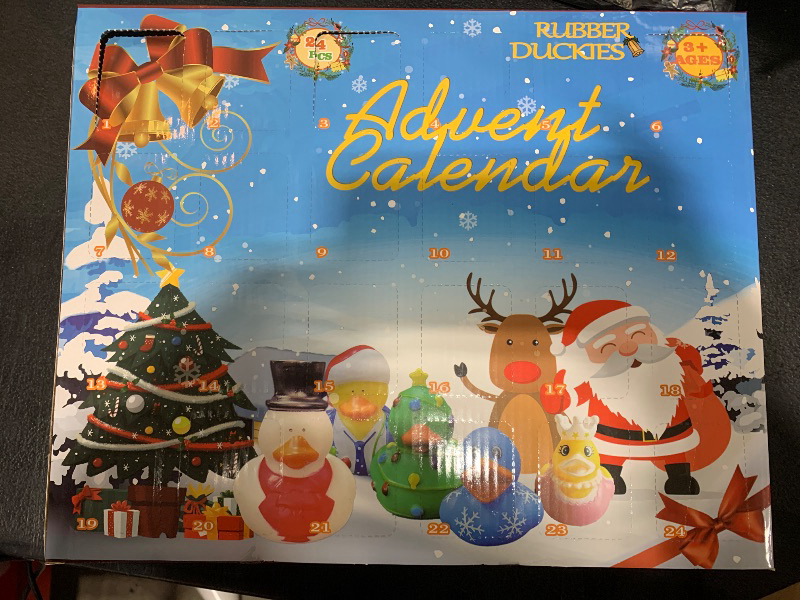 Photo 1 of Advent Calendar 2024-25 Rubber Ducks Toys Advent Calendar for Kids - 24 Days Christmas Countdown Calendar Gifts for Boys, Girls, Kids - Christmas Party Favor Gifts