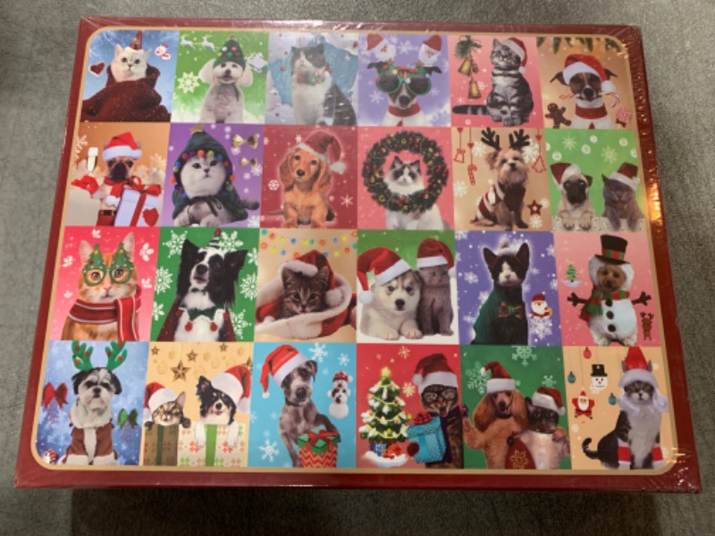 Photo 2 of 1008 Pieces Advent Calendars Christmas Puzzles 2024, Christmas Dog & Cat Puzzle Advent Calendar 24 Days Countdown Christmas Jigsaw Puzzle Advent Calendar 2024 for Kids Adult
