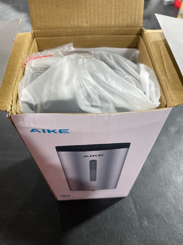 Photo 2 of AIKE AK1205 Wall Mounted Commercial Automatic Liquid Soap Dispenser Polished Stainless Steel Large Capacity 24oz/700ml