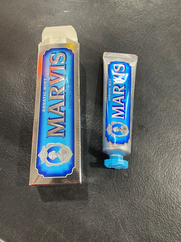 Photo 1 of 'Marvis' Mint Toothpaste, Aquatic Mint