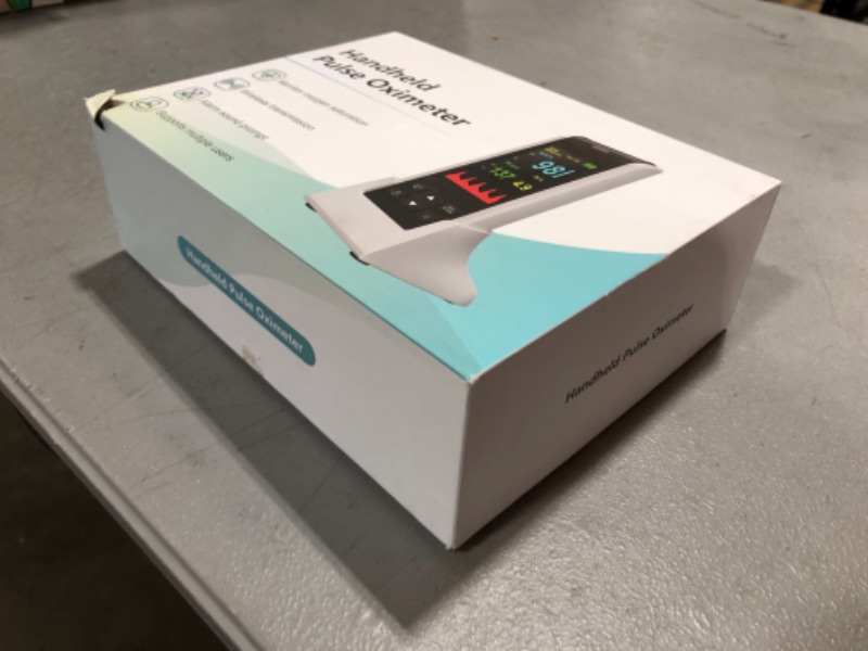 Photo 1 of Pulse Oximeter HealthTree Infant Handheld Pulse Oximeter Oxygen Monitor Fingertip for Adult Baby, Rechargeable Oximeter with Overnight Continuous, Alarm