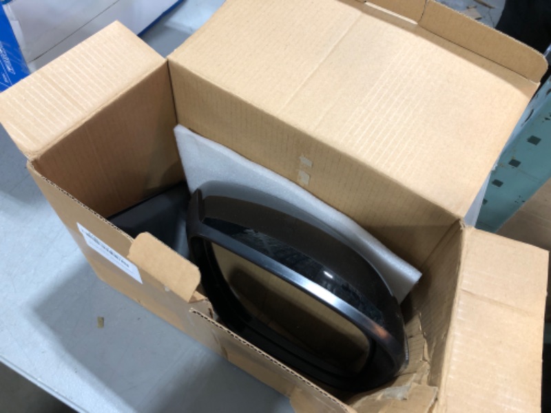 View 2 of Paderson Right Passenger Side Mirror Assembly Fits 2014 2015 2016 2017 2018 2019 2020 Nissan Rogue with Power Glass Heated and Turn Signal Match Black Replace NI1321287(7Pins)